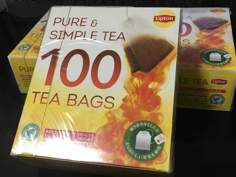 リプトン　ピュア＆シンプル　１００袋 ミルクティーは精神安定剤！？　紅茶のティーバッグ&コーヒーを大量GETで毎日ミルクティー！！