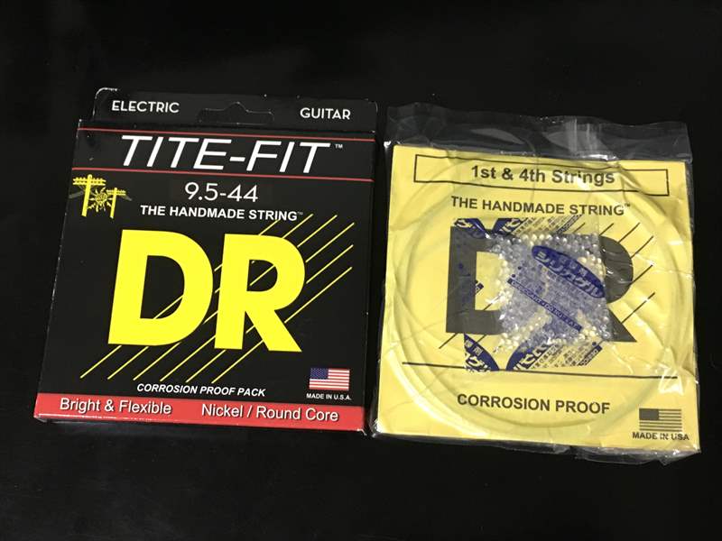 HT-9.5 DR Strings 09.5-44 TITE-FIT 750円 M540 650円、GHS DD S325 980円、DR MT-10 770円、HT-9.5 750円、EXL115BT 570円