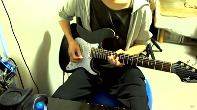 【動画】愛してるばんざーい Aishiteru banzai - guitar solo 【μ's】 #norinori0107