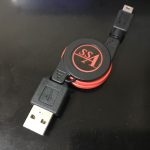 エスエスエーサービス [ miniUSB 転送/充電対応・巻取り式ケーブル ] miniUSB(オス)-USB・A(オス) [75cm] SU2-MIR75R