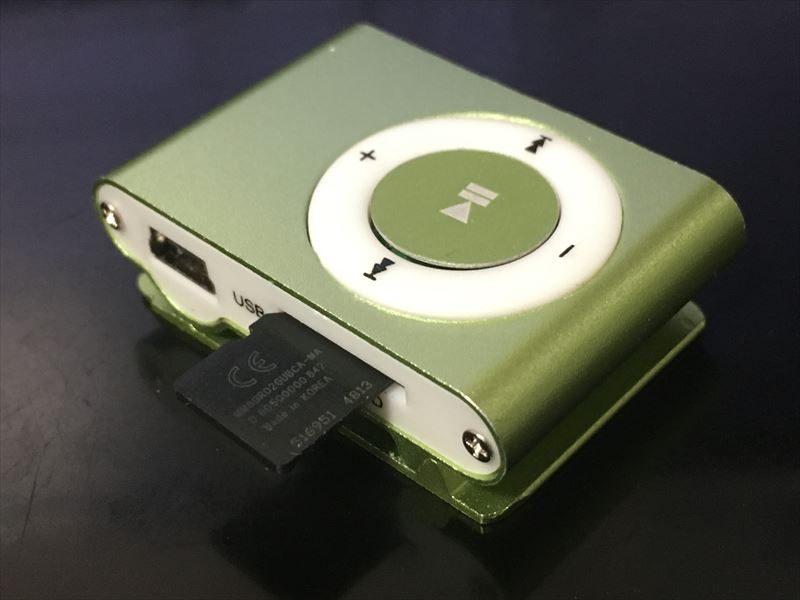 APOD MP3 / 激安MP3プレイヤーはMicro SDカードを使います。 【99円】APOD MP3 / 激安MP3プレイヤーを買ってみた！【MA-8564】