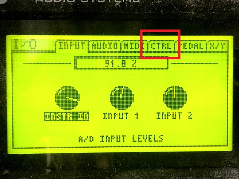  I/O 内の「CTRL」の設定を変更  Axe fx2 Looperを専用コントローラー無しで使う簡単な方法！ギターのアドリブなどに最適！