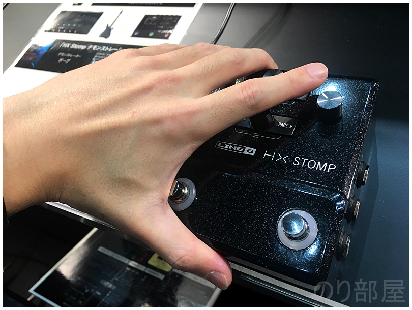 Line6 HX Stomp マルチエフェクター の小ささに驚き！！　【動画あり】2018年 楽器フェアに行ってきました！ 新機材やAllen Hindsさん、Kelly SIMONZさん、井草聖二さんのデモ演奏が超素晴らしい！