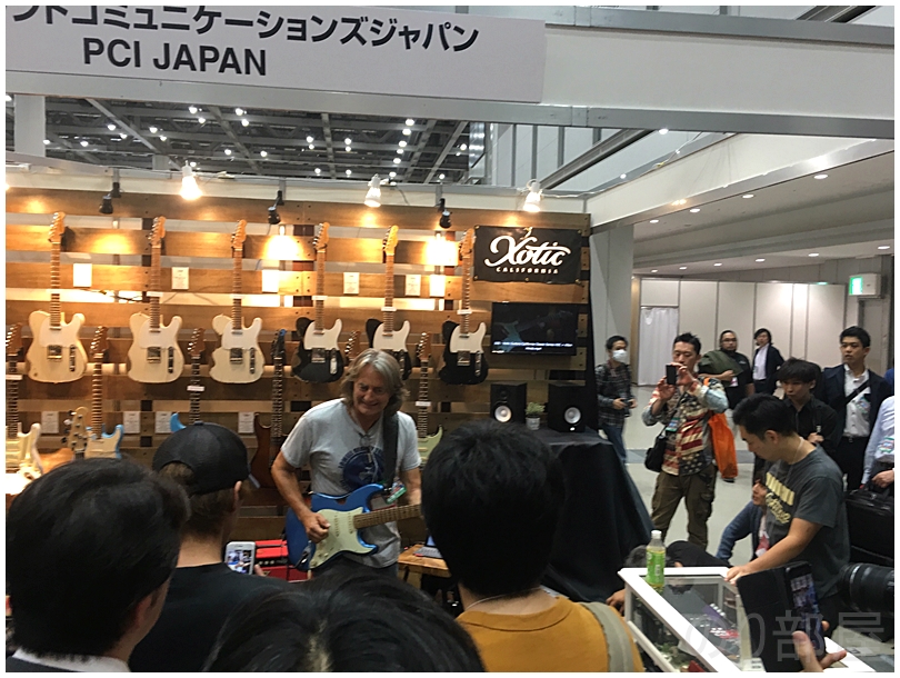 PCI JAPANさんのブースではアレン・ハインズ Allen Hindsさんのデモ演奏がありました。　【動画あり】2018年 楽器フェアに行ってきました！ 新機材やAllen Hindsさん、Kelly SIMONZさん、井草聖二さんのデモ演奏が超素晴らしい！