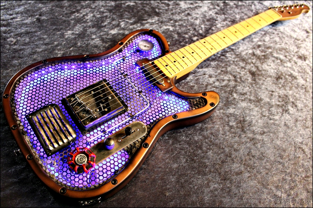 スチームパンク感のあるギターが超カッコイイ!Martper Guitarsの見た目の強さがオススメ！ Martper Guitars Telecaster Type Custom Made Model " Industreal Punk" 