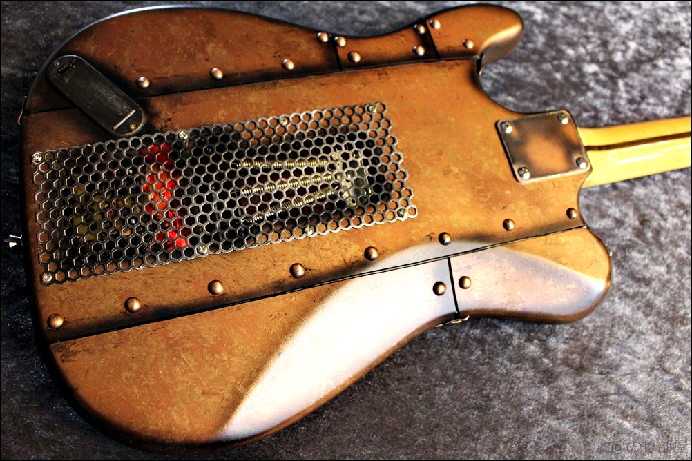 スチームパンク感のあるギターが超カッコイイ!Martper Guitarsの見た目の強さがオススメ！ Martper Guitars Telecaster Type Custom Made Model "Frankenstein Steampunk" 